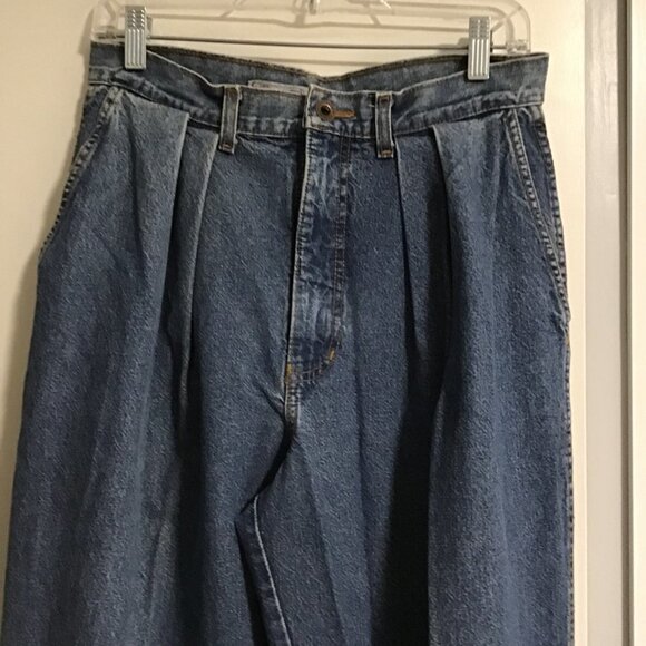 VINTAGE 19th Avenue High Waisted Pleated Front Jeans Size 12 - Picture 8 of 11